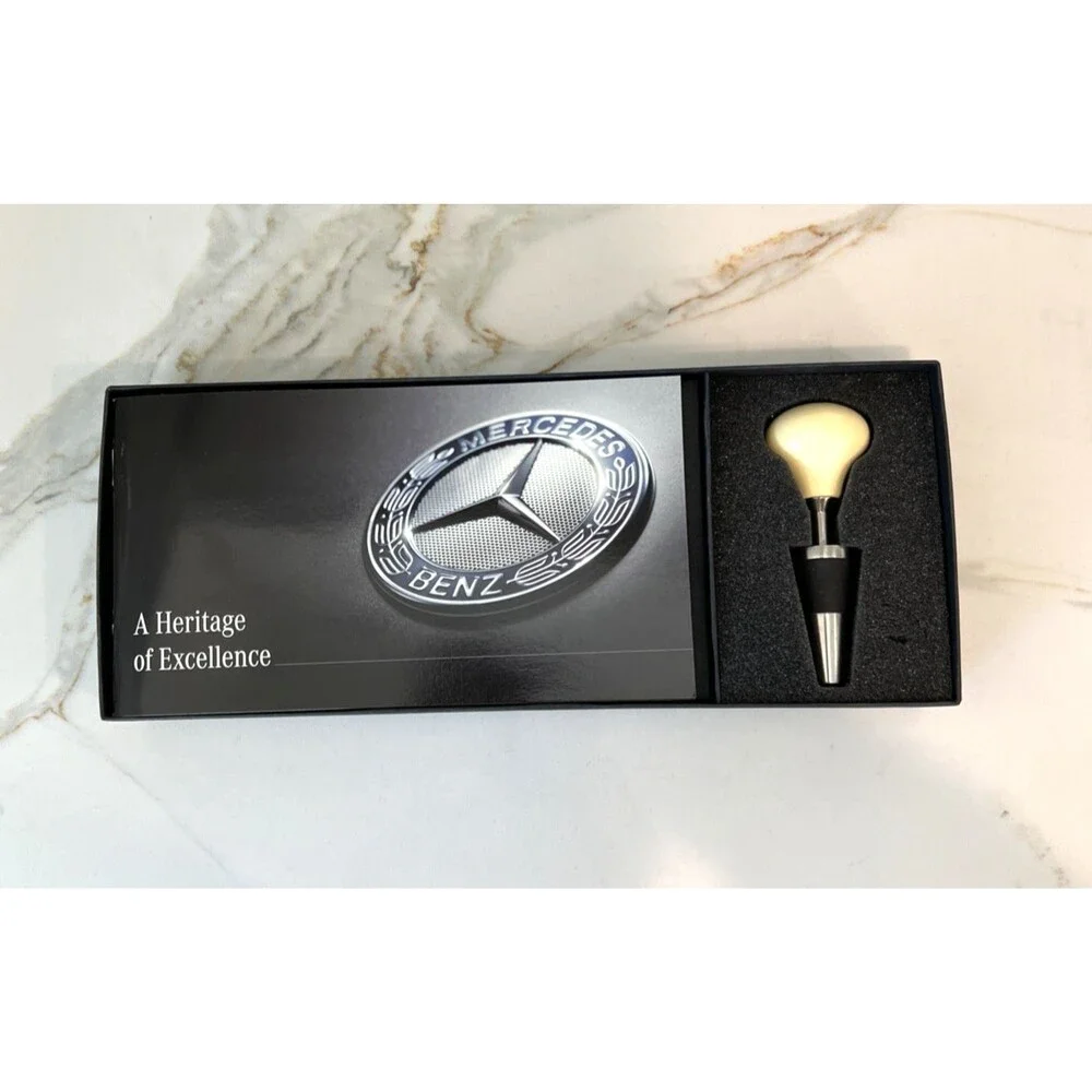 Mercedes Benz Wine Bottle Stopper Shifter Design Dealer Exclusive Rare NEW